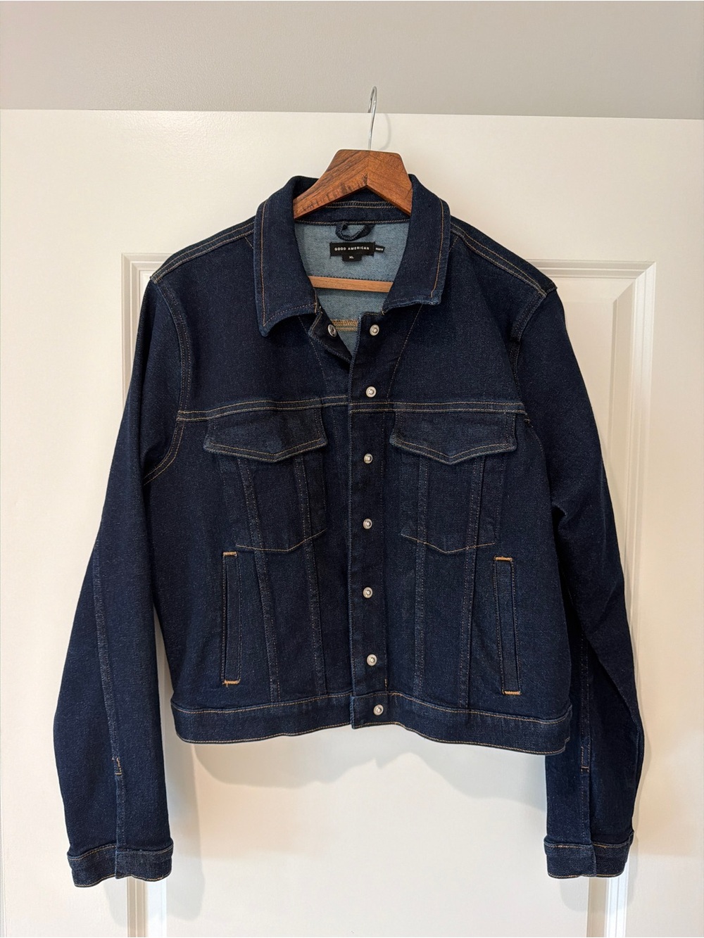 Good American Indigo Trucker Jean Jacket